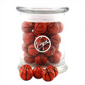 Costello Glass Jar w/ Chocolate Basketballs